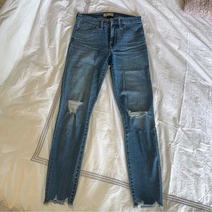 Madewell 9-inch distressed jeans